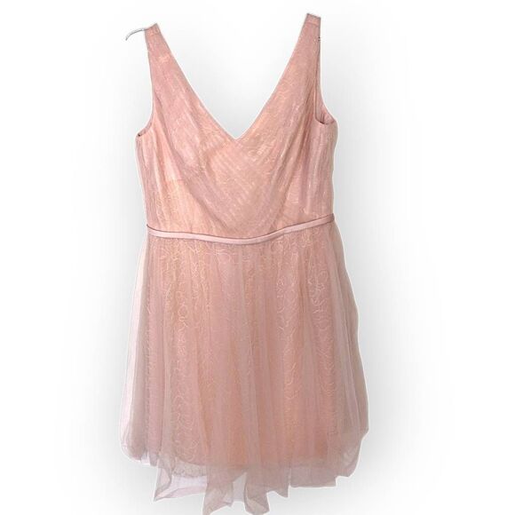 White by Vera Wang Dresses & Skirts - White by Vera Wang Womens Dress Sz 14 Pink Tulle Bubble Bridesmaid Prom Ballet